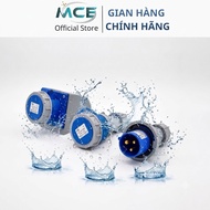16A Ip 67 public plug and socket with portable and fixed waterproof rotating cover. IP67