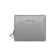 [Coach] COACH wallet (half wallet) FC2862 C2862 Granite Pebbled Leather C Charm Snap Round Zip-up Wallet Women [Outlet item] [Brand]