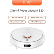 MJT Xiaomi Robot Vacuum S20 Putih 5000Pa LDS Laser Navigation System Penyedot Debu 2-in-1