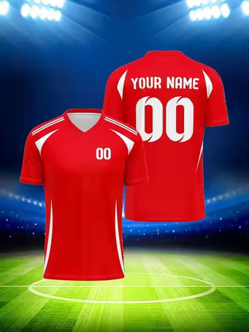 3D Printed Custom Name Team Name Numbers Football Jersey New Sports T Shirts Stripe E-sports Jerseys