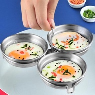 3in1 stainless steel sus 304 steam steam egg mold egg tart poached egg