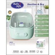 Baby Safe Sterilizer Sterilize &amp; Dry with Drying Rack LBD01 Babysafe Bottle Sterilizer