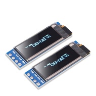 2pcs 0.91 OLED I2C Display Module IIC 0.91 inch I2C SSD1306 LED DC Display Module Blue I2C LCD 128x3