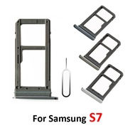 For Samsung Galaxy S7 G930 G930F G930FD G930A G930P Phone Housing New SIM Card Adapter And Micro SD 