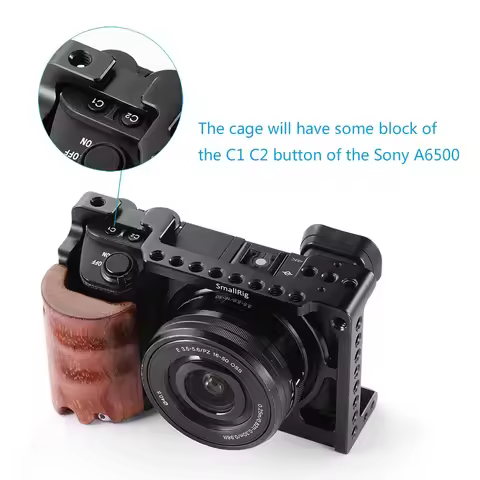 SmallRig Camera Cage Rig for Sony A6500 Cage for Sony A6300/A6000/A6500 Nex-7 Camera with Shoe Mount