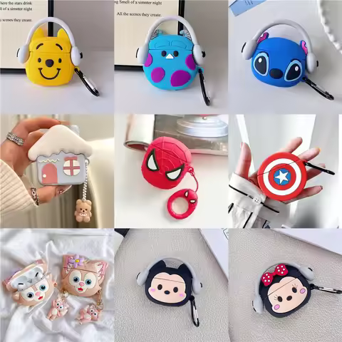3D Cartoon Silicone Cases For Airpods 1 2 Air pods 3rd Protective Bluetooth Wireless Earphone Chargi