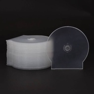 [Eighth] 1/3PCS Transparent Plastic Single Piece Round Disc Case CD Case Thiened CD DVD Disc Box Dis