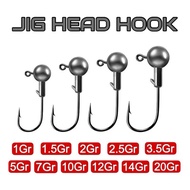 Jig head hook soft lure jig head 1.5g/2g/3g/5g/7gram jig head color hook jig head hook soft lure jig