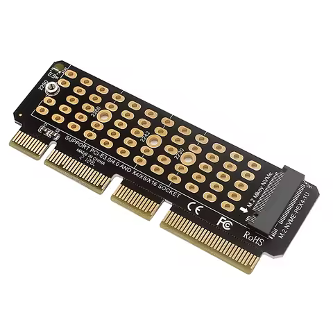 M2 NVME Adapter Card M.2 M-Key Accelerator Card SSD To PCIE4.0 M.2 To PCI-E4.0 Converter Support 1U 