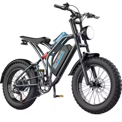 EKX T1 Electric Bicycle 20*4.0 Fat Tire 100O W Motor 48V20AH Lithium Battery Road Electric Bike Adul