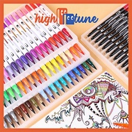 HIGHTUNE  Dual Watercolor Brush Pen Art Supplies Marker Pens Doodle Creations Colour Pens