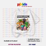 NEW M.I.N.E.C.R.A.F.T. 3 KIDS TSHIRT II GRAPHIC TSHIRT II KIDS 2-10 Y/O TEENS 10-17 Y/0 II PJKIDS