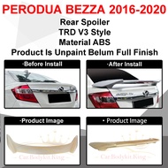 PERODUA BEZZA 2016-2020 TRD-V3 REAR SPOILER MATERIAL ABS