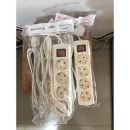 BRIGHT G 4-HOLE PLUG + 1 ON-OFF SWITCH + 1.5 METER, 3 METER and 5 METER CABLE