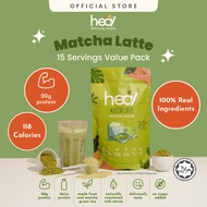 Heal Matcha Latte Whey Protein Shake Dairy Based Powder (480g - 15 Servings) - HALAL