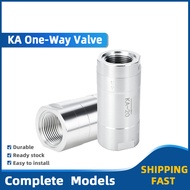 KA series one -way valve Large flow back valve 1/8 1/4 3/8 1/2 3/4 G1 Thread KA-06 08 10 15 20 25