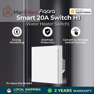 MiniMart SG AQARA Smart 20A Switch H1 Neutral Version Single Rocker Smart Water Heater Switch Suppor
