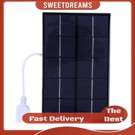 5W 5V Solar Cell Panel Polysilicon USB Solar Charging Panel Solar Panel Charger for 3-5V Battery/Pho