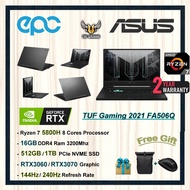 Asus TUF Gaming 2021 FA506Q-MHN063T , FA506Q-RAZ030T / Ryzen 7 5800H / 16GB Ram / 512GB , 1TB SSD / RTX3060 , RTX3070