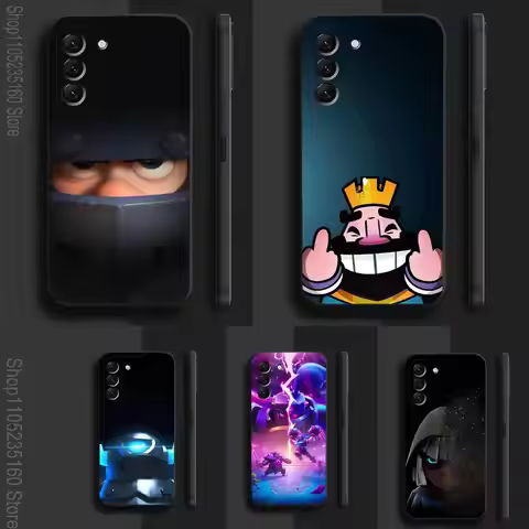 C-Clash R-Royale Game Phone Case For Samsung Galaxy A 22,71,53,52,51,72,73,5G,Note,J7,8,9 Soft Black