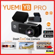 XiaoMi | Mi Ecosystem Yuemi Y8 Pro Dash Cam Front And Rear Car Recorder 4K 1080P App Control G-Senso