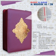 Al Quran Pocket Al Mubarak Zipper A6 2w