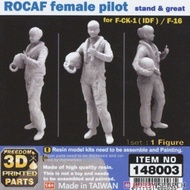 Freedom Model Kit Fdm Assembly Model148003 1/48 ROCAF female pilot foi F-CK-1 /F-16