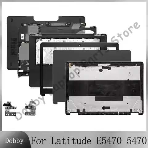 New For Latitude E5470 5470 Laptop LCD Back Cover Front Bezel Hinges Palmrest Bottom Case Shell Hous