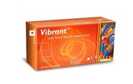 "Vibrant"醫用一次性乳膠手套(無粉)-細碼-100只 x 1 盒(乳膠色)