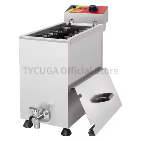 Gas Cheese Hot Dog Fryer Commercial Electric Deep Fryer Machine Automatic 25/21L Large Capacity Stic