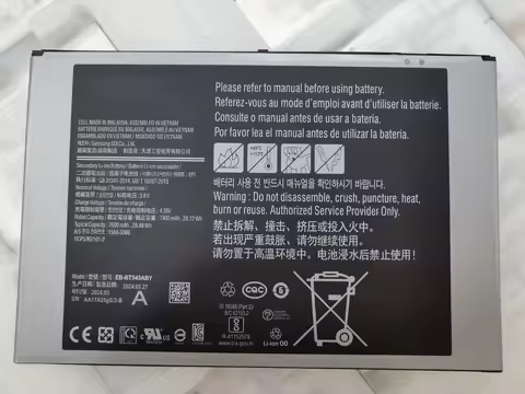 Tablet Battery For Samsung EB-BT545ABY Tab Active Pro 10.1 SM-T540 SM-T545 SM-T547 Volts 3.85 Capaci