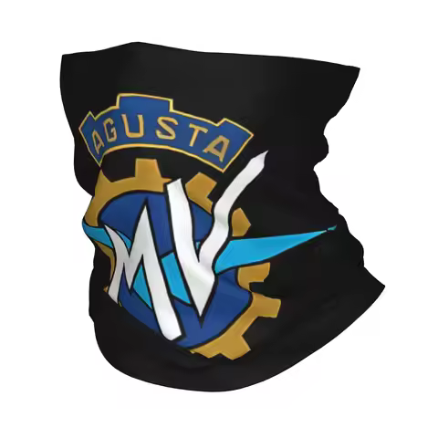 Motorcycle Logo Bandana Cover Club MV Agusta Face Mask Multi-use UnisexWinter Neckerchief