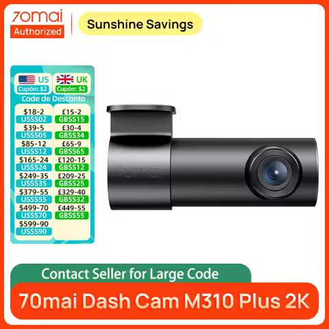 70mai Dash Cam M310 Plus 2K QHD WDR F1.55 Large Aperture Super Night Vision Smart Voice Control Supp
