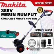 MAKITA High Quality 388V Mesin Rumput Bateri Cordless Grass Cutter Electric Lawn Mower Grass Trimmer