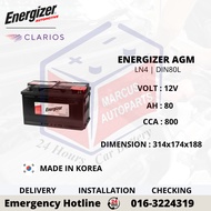 ENERGIZER AGM LN4 | DIN80L AUTOMOTIVE CAR BATTERY