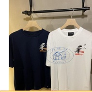 Agnes B. New Trendy Brand Printed Dinosaur Pure Cotton Short Sleeved T-shirt Fashion Trend Unisex Me