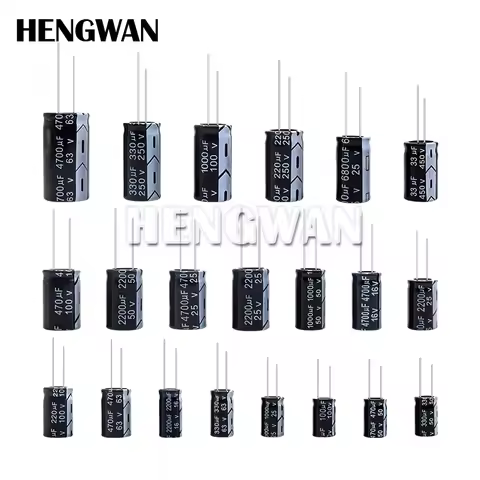 Aluminum Electrolytic Capacitor 10V 16V 25V 35V 50V 400V 450V 470UF 100UF 220UF 330UF 470UF 680UF 10
