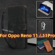 Casing For Oppo Reno 11 Pro Reno11 11Pro Reno11Pro 5G 2024 Flip Leather Phone Case Shockproof Protection Cases Card Slot wallet Bracket Back Cover