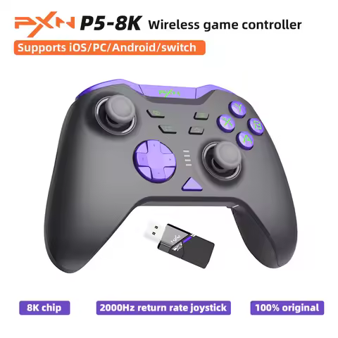 PXN-P5 8K wireless game controller 8K chip capacitor joystick Hall trigger support switch/pc/ios/And