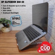 Laptop Second Murah 4 jutaan Hp Elitebook 840 G3 core i5-6300 Ram 8Gb