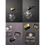 [CUSTOM PART] COMBO BUCKLE AND KEEPER STEEL GOLD/BLACK GW9400