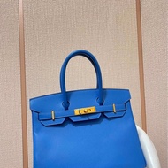 hermes愛馬仕birkin30天空藍epsom皮金扣R刻