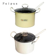 [Baosity11] Deep Fryer Pot Deep Fry Pan Versatile Chicken Fryer with Removable Strainer