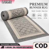 【LUME】Karpet Panjang Lorong Crystal Velvet Anti Slip Lembut Runner Carpet Dapur Hallway | MYNA