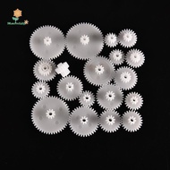 LILY 19pcs Plastic Gears M0.5 For Motor Robotics Model Shaft Part DIY Helicopter Car uuu