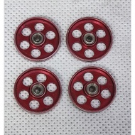 Used Tamiya 95404 HG lightweight 19mm aluminium ball race rollers 4pcs a set
