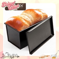 CHEFMADE Non-Stick Lid On Loaf Pan Toast Box Bread Mould (Black) (WK9072)