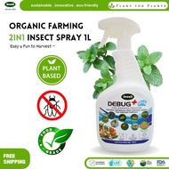 Jecall Bio Debug+ 2in1(1L) / Natural Insects Spray / Organic Farming / Racun Serangga Organik Tanaman / 2in1 with Fungicidal  Action