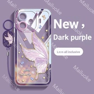 เคสสำหรับ IQOO Z9 5G เคส Z9X 5G IQOO 5G เคส Z9เทอร์โบผีเสื้อเคสใสเกราะกันกระแทกเคสมีช่องนิ่มใสหนา