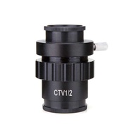 CTV 1/2 1/3 1X Adapter 0.3X 0.5X C Mount Lens Adapter For SZM Video Digital Camera Trinocular